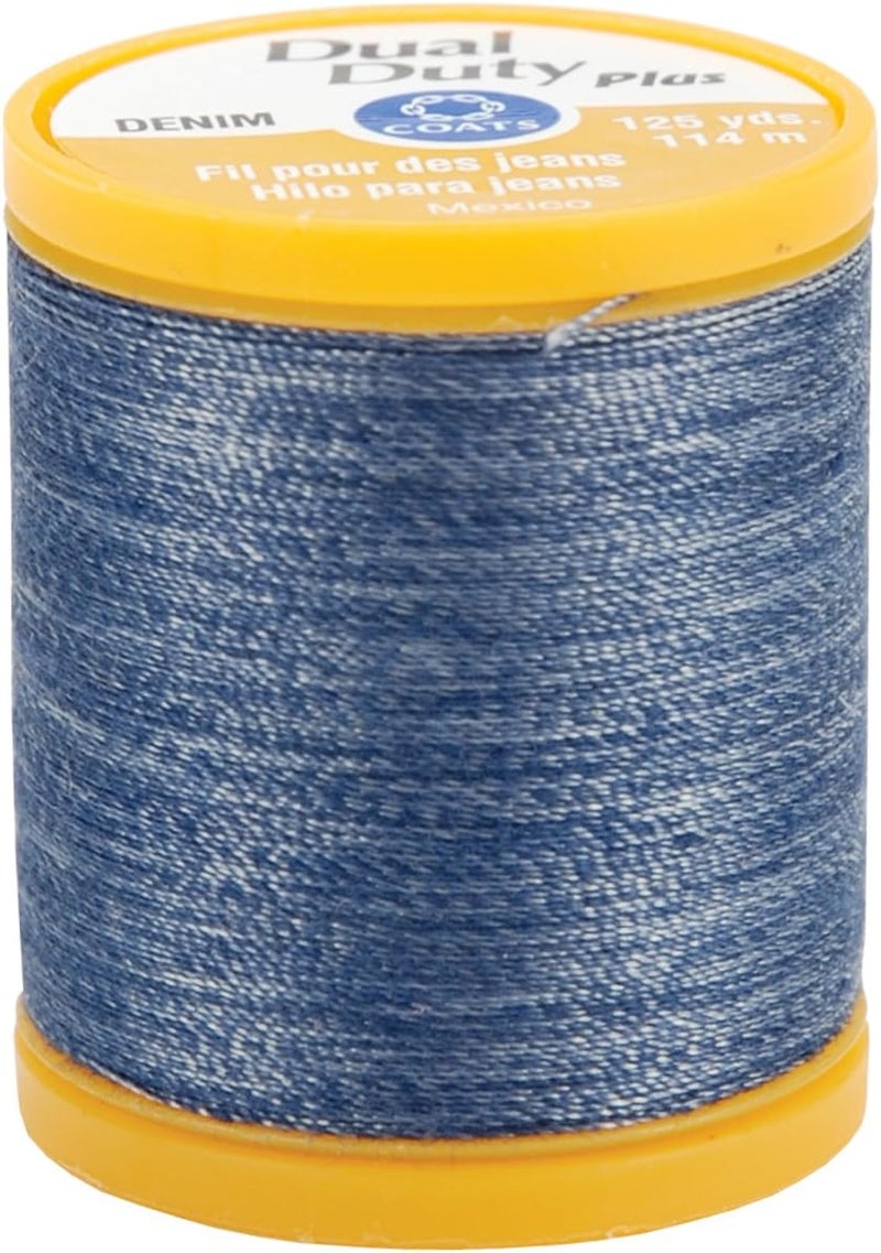 COATS CLARK Coats & Clark Inc. Dual Duty Plus Denim Thread - 125 Yards in Denim Blue - Image 1