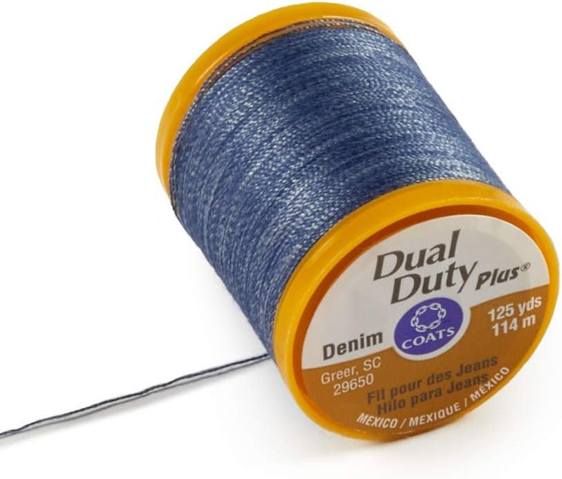 COATS CLARK Coats & Clark Inc. Dual Duty Plus Denim Thread - 125 Yards in Denim Blue - Image 2