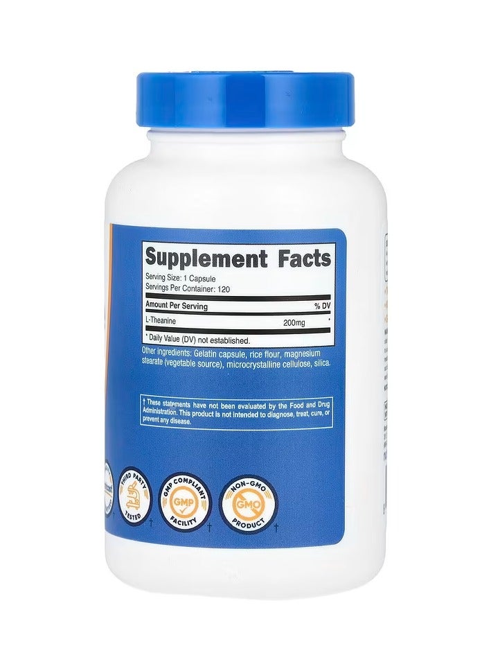 Nutricost L-Theanine, 200 mg, 120 Capsules - Image 2