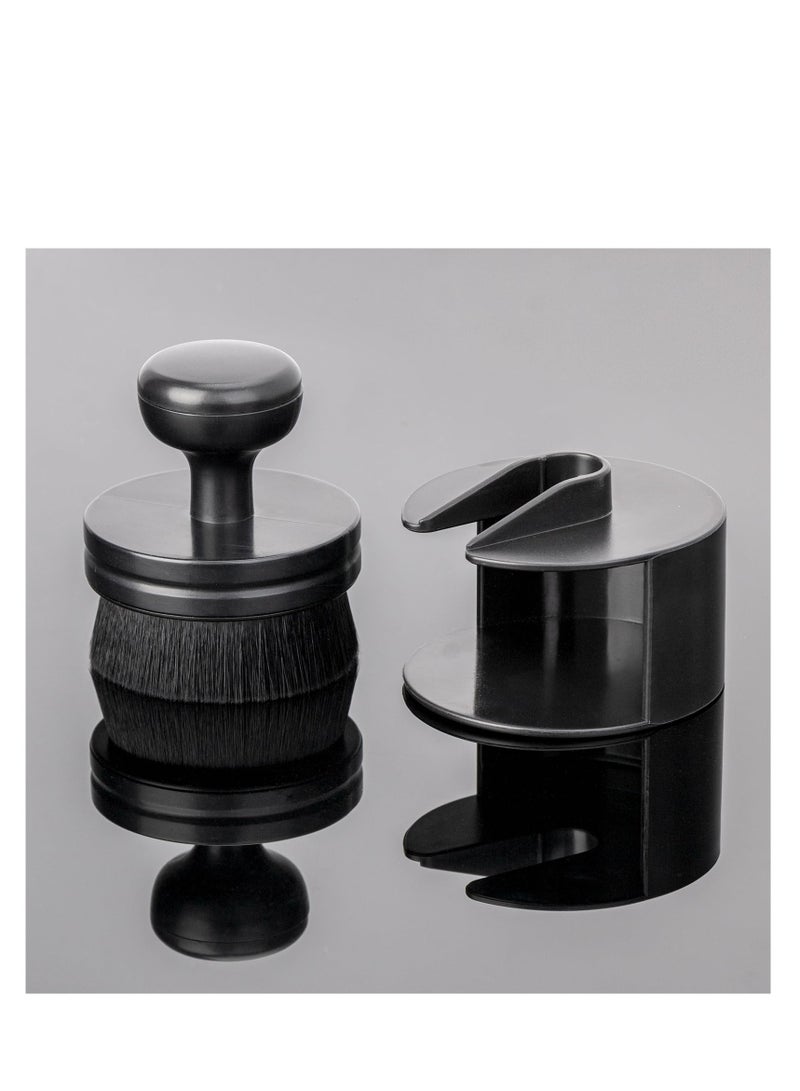 SYOSI Car Tire Shine Applicator, Vegan Tire Shine Brush with Stand for Auto Detailing Cleaning Service, ABS Plastic Handle, Vegan Fiber Make, Washable and Reusable, Reduces Product Waste, Black (2pc) - Image 2