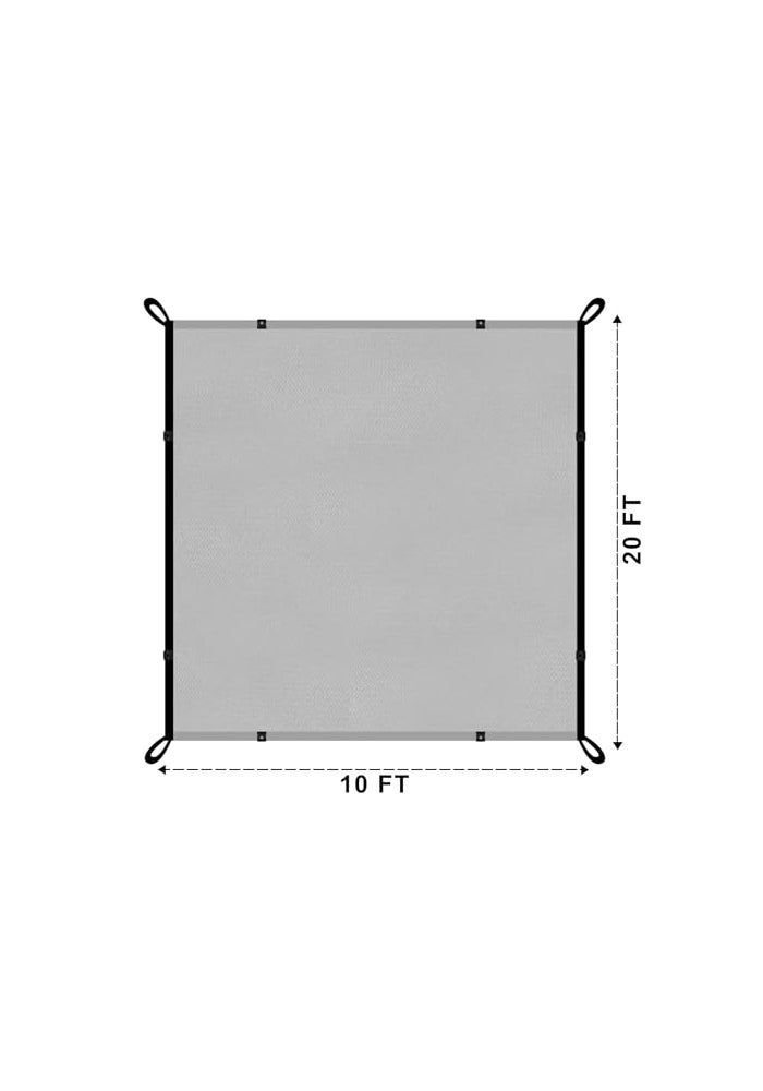 Shalimar Multipurpose Shade Net/Agro Net/Green Net – 75% Shade Coverage – Silver Colour – 10 x 20 Feet – UV Stabilized, Durable, Weather-Resistant for Garden, Greenhouses, and Outdoor Use - Image 5