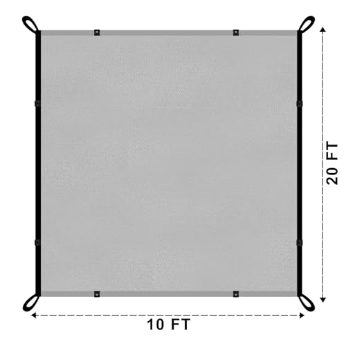 Shalimar Multipurpose Shade Net/Agro Net/Green Net – 75% Shade Coverage – Silver Colour – 10 x 20 Feet – UV Stabilized, Durable, Weather-Resistant for Garden, Greenhouses, and Outdoor Use - Image 5