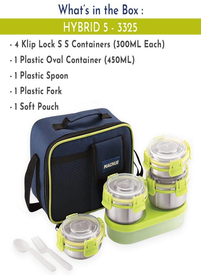Magnus Lunch Box for Office Use | Hybrid 5 Prime Stainless Steel Tiffin Box for Men | Leak-Proof & Airtight Containers Tiffin Box for Women | Ideal for Office, School & Travel - Image 2