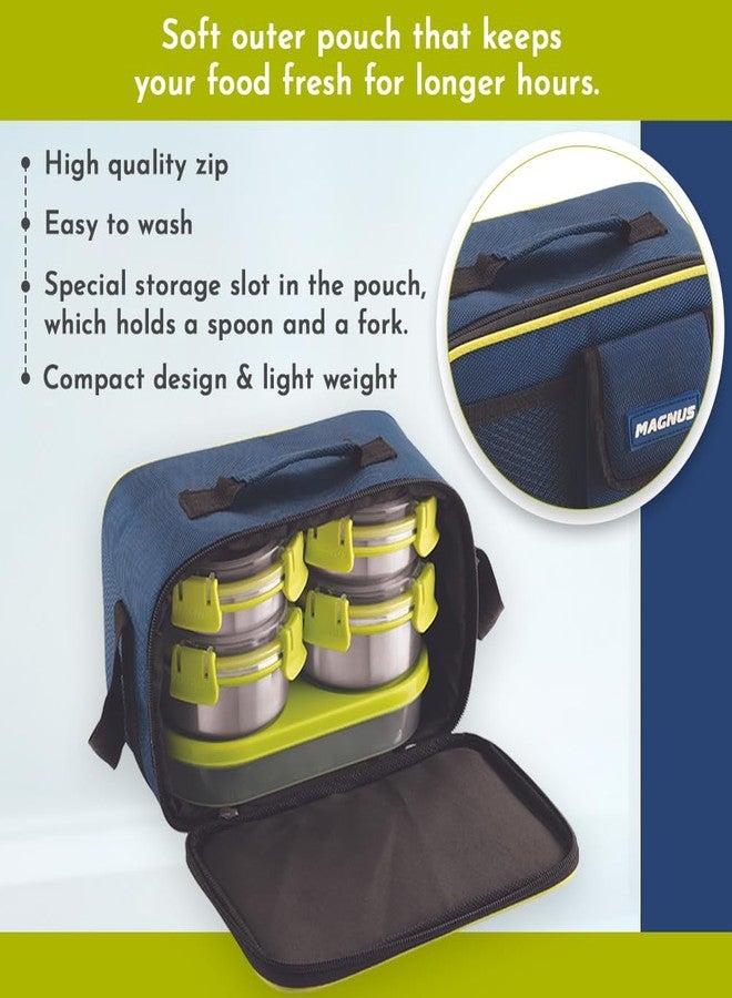Magnus Lunch Box for Office Use | Hybrid 5 Prime Stainless Steel Tiffin Box for Men | Leak-Proof & Airtight Containers Tiffin Box for Women | Ideal for Office, School & Travel - Image 5