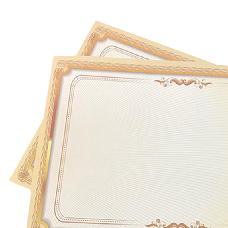 40 pcs A4 Horizontal and Vertical Gradient Border Certificate Paper - Image 5