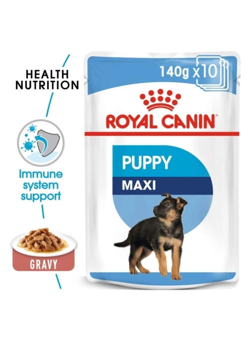 رويال كانين 10 قطع ماكسي جرو مرق 140 جرام - Image 2