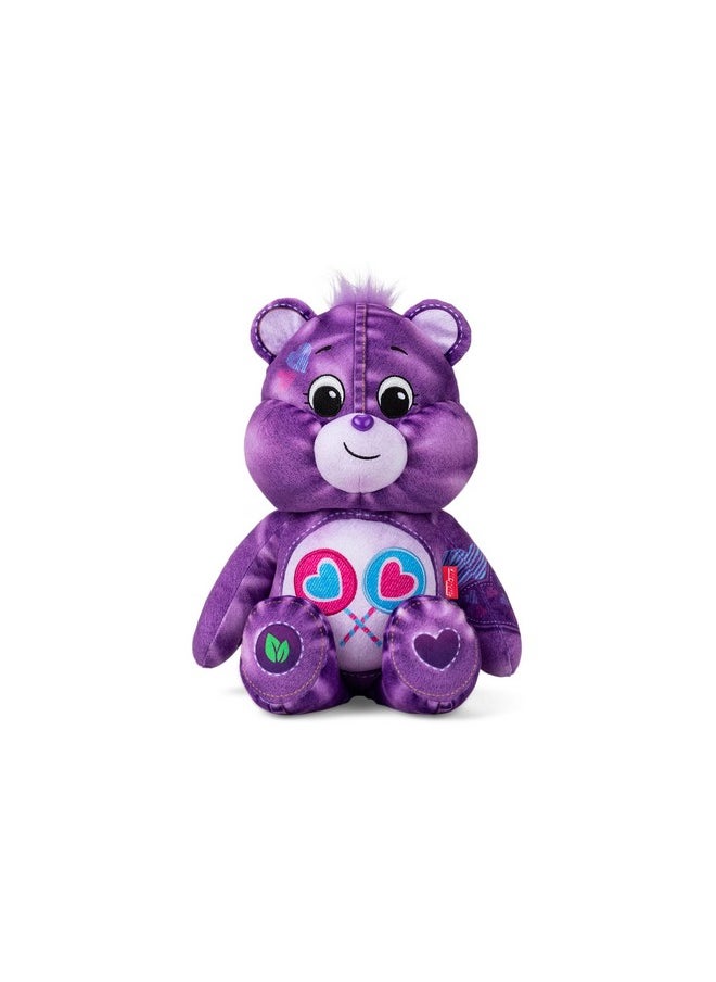 Care Bears - 14" Medium Plush Denim Bear - Share Bear - Purple Plushie For Ages 4+ - Stuffed Animal, Super Soft And Cuddly - Good For Girls And Boys, Collectors, Great Valentines Day Gift For Kids - Image 1