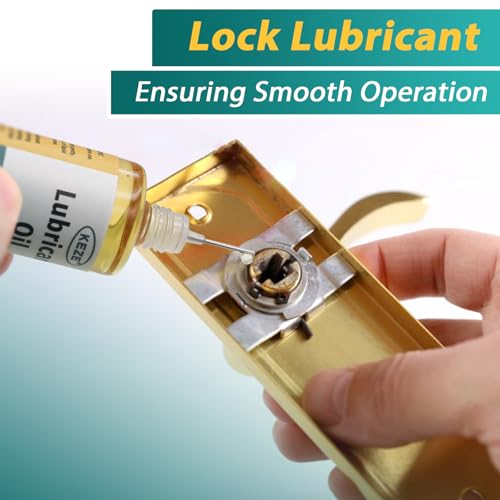 Keze Squeaky Door Hinge Lubricant Knife Pivot Oil for Door Hinge Oil for Lock Scissors Watch Keyhole Knife Lube Synthetic Pocket Knife Lubricant with Needle Oiler 1 oz, 2 Pcs - Image 3