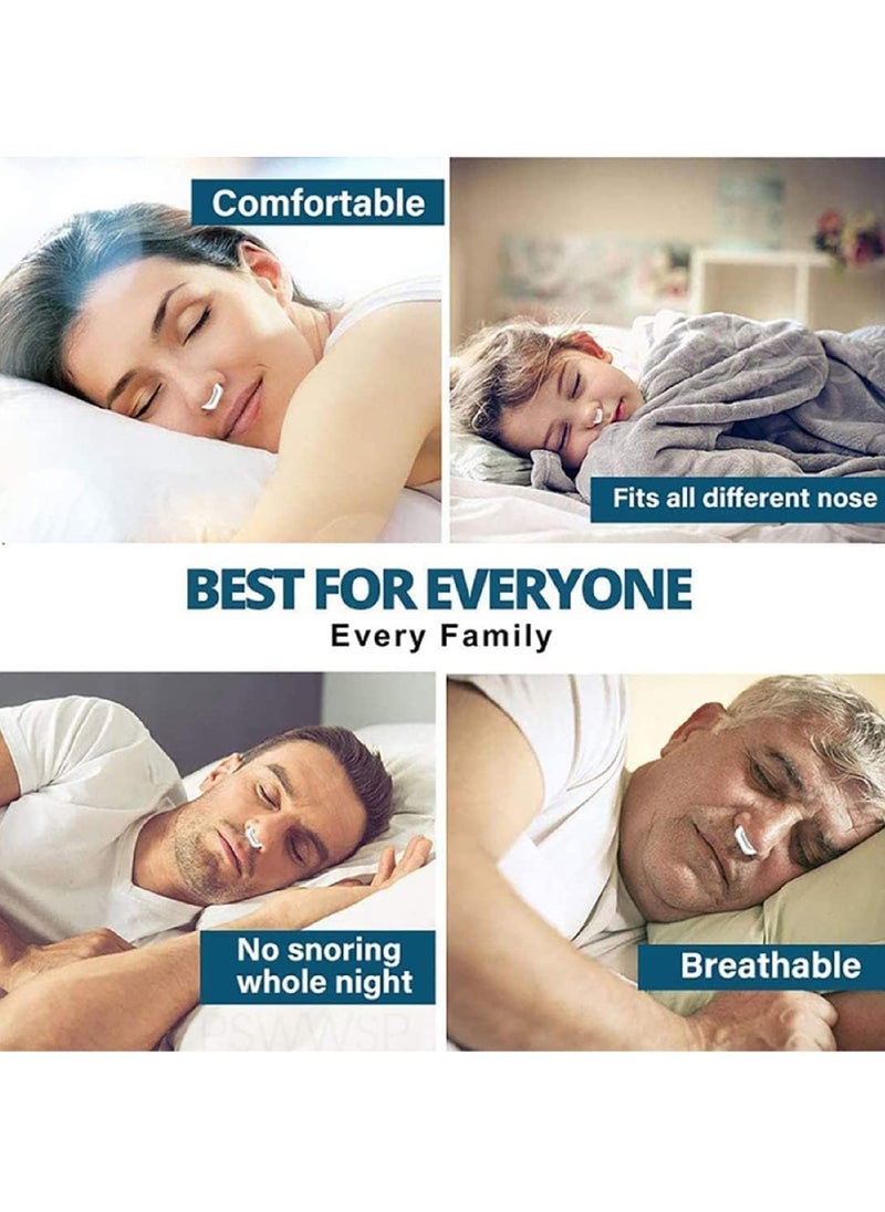 Anti Snoring Devices - Silicone Magnetic Anti Snore Stopper Nose Clip Help Breathe Right and Stop Snoring Devices That Work for Men & Women Snoring Solution-Comfortable Nasal to Relieve Snore (4 PCS)