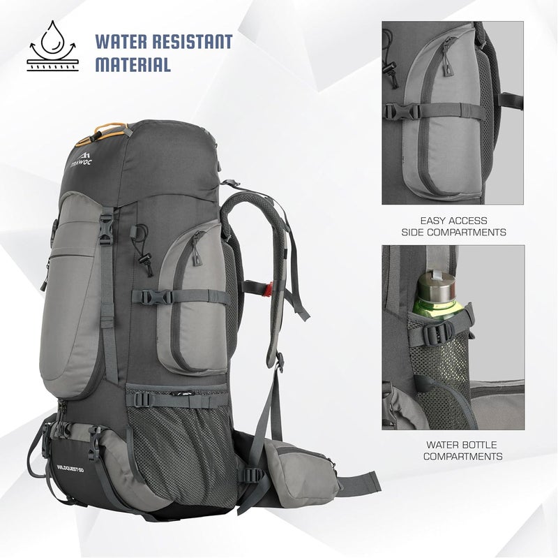 TRAWOC WILDQUEST 50L Travel Backpack - Image 5