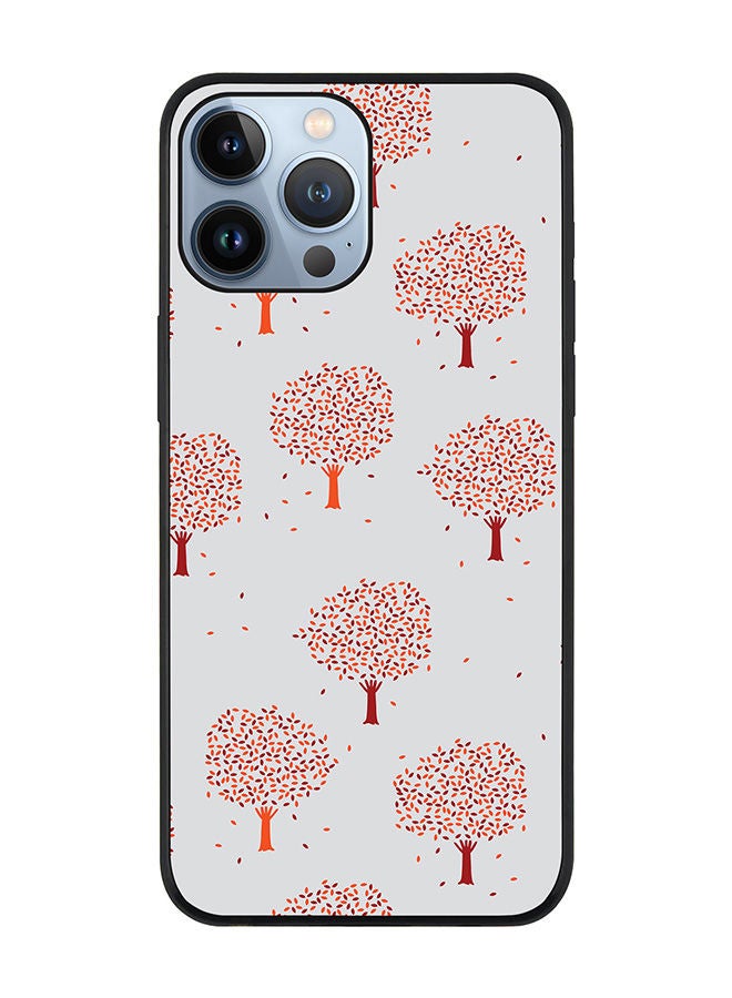 Stylizedd Rugged Black edge case for Apple iPhone 13 Pro Max Slim fit Soft Case Flexible Rubber Edges Anti Drop TPU Gel Thin Cover - Orange Fall - Image 1