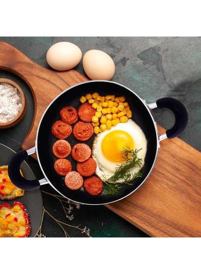 Sweet Home Cooking Set Non Stick Non Stick Casserole With Lid Cookware Set Cooking Pot Kadai Biryani Stew Stock Pot Dishwasher Safe Nonstick Coating Induction Compatible - Image 3
