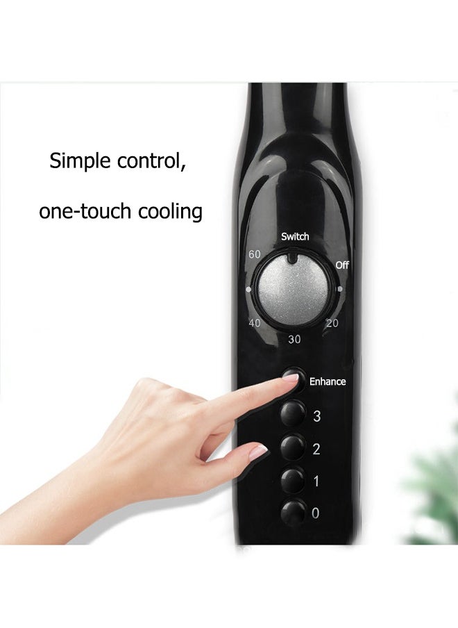 Monda 16" Classic Stand Fan With Remote Stand/Fan With Remote Control , Pedestal Fans With 3 Modes, Efficient 60 W Motor For Better Cooling, Timer,5 Leaf Blades 70W FS-40 Black  - Image 3