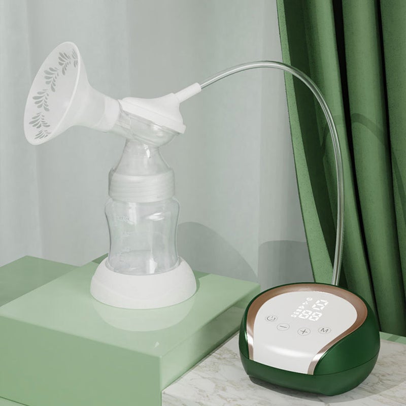 Portable Electric Breast Pump Hands Breast Pump for Breastfeeding 3 Modes& 9 Adjustable Suction Levels Low Noise Anti-Backflow Built-in Battery with 150ml Milk Bottles - Image 2