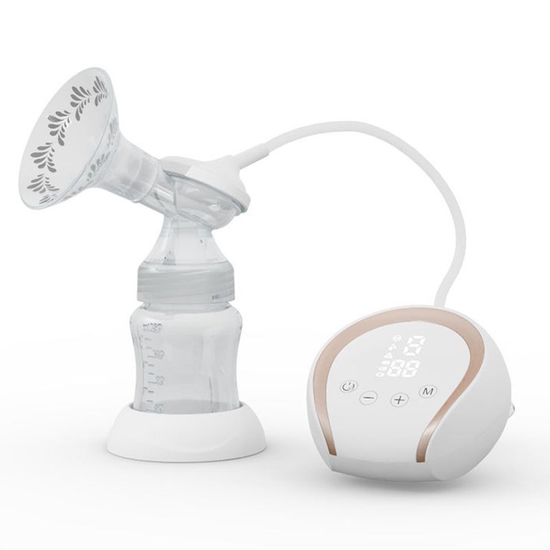 Portable Electric Breast Pump Hands Breast Pump for Breastfeeding 3 Modes& 9 Adjustable Suction Levels Low Noise Anti-Backflow Built-in Battery with 150ml Milk Bottles - Image 1