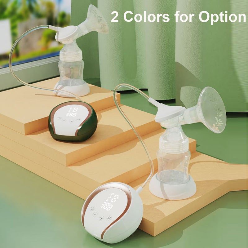 Portable Electric Breast Pump Hands Breast Pump for Breastfeeding 3 Modes& 9 Adjustable Suction Levels Low Noise Anti-Backflow Built-in Battery with 150ml Milk Bottles - Image 3
