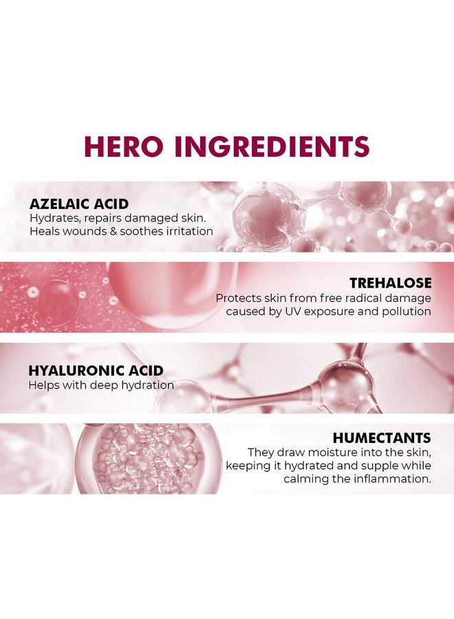 CONSCIOUS CHEMIST كريم حمض الأزيليك 10% من كونشس كيميست® | 50 جرام | كريم للوجه للرجال والنساء، مرطب للبشرة المعرضة لحب الشباب، تخفيف الاحمرار، تهدئة التهيج والالتهاب، لجميع أنواع البشرة - أزيكاليم - Image 4