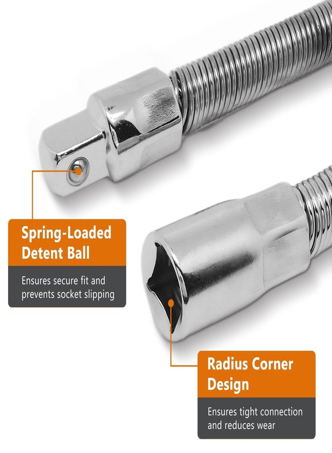 بنليود مجموعة قضيب تمديد مرن مقاس 1/4 بوصة من BENLIUDH، مقبض محرك تمديد المقبس المرن، قطعتان (6 بوصات، 8 بوصات) - Image 3