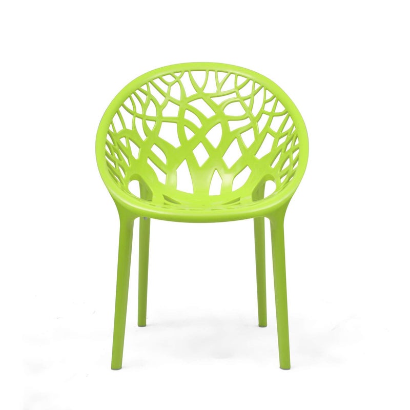 NILKAMAL Nilkamal Plastic Chair for living room 3 Year Warranty Premium Stackable Plastic Chair for Home Living Room OutdoorGreen ColourCRYSTALPP - Image 1