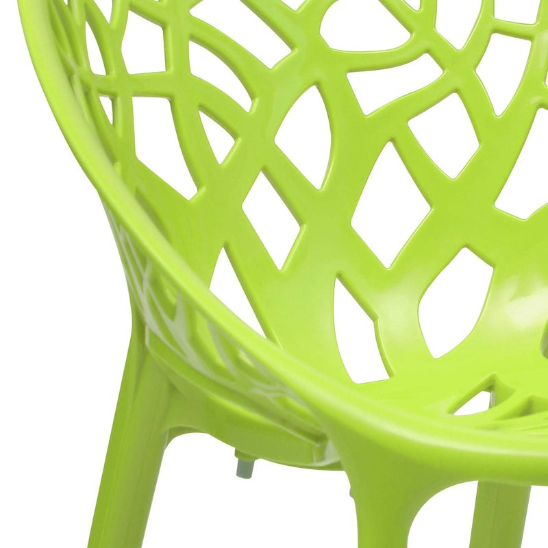 NILKAMAL Nilkamal Plastic Chair for living room 3 Year Warranty Premium Stackable Plastic Chair for Home Living Room OutdoorGreen ColourCRYSTALPP - Image 4