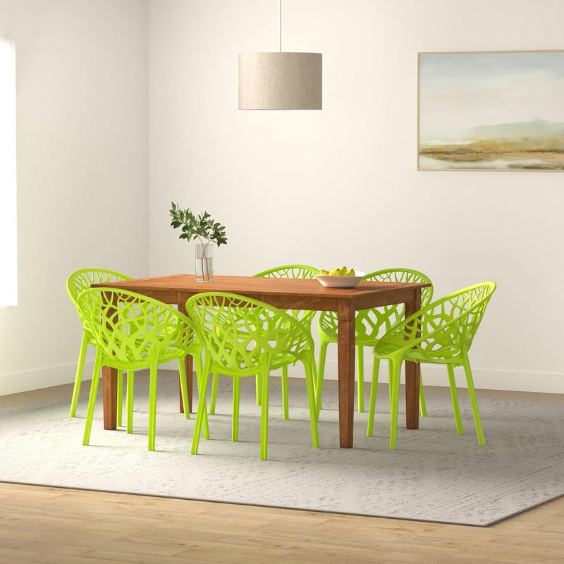 NILKAMAL Nilkamal Plastic Chair for living room 3 Year Warranty Premium Stackable Plastic Chair for Home Living Room OutdoorGreen ColourCRYSTALPP - Image 2