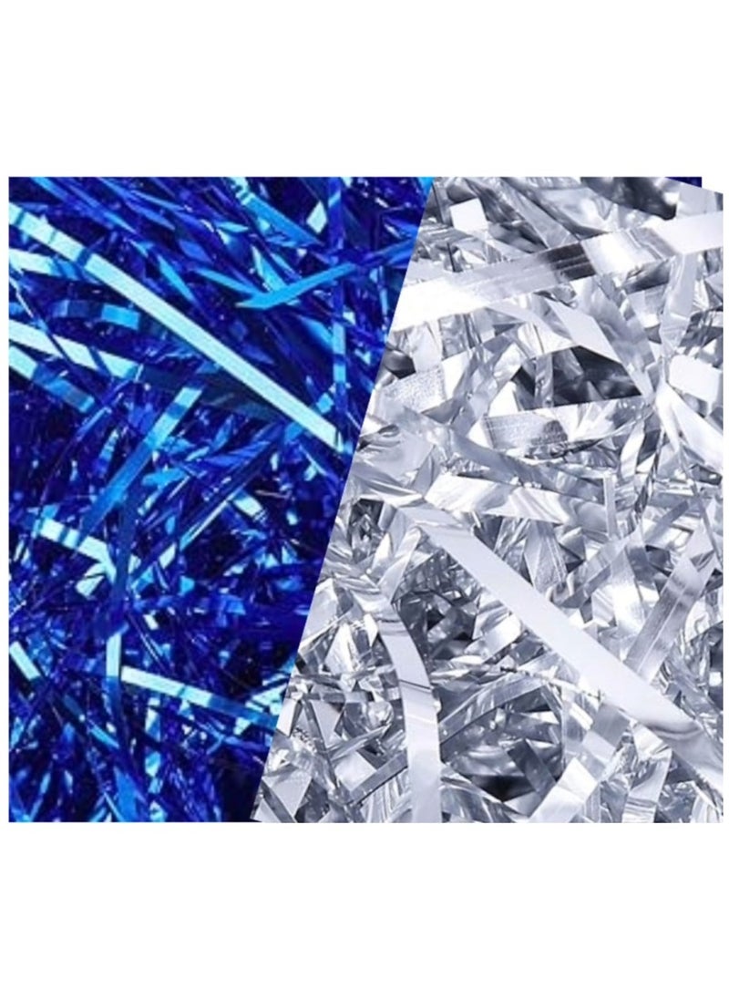 Blue And Silver Shine Bright Color Shredded Film Crinkle Confetti Raffia Paper Fillings for Gift Wrapping - pzsku/Z04A1F01486D320732B8CZ/45/_/1702710514/0b518b0e-1387-4f39-88f5-86ec2c82d5ff