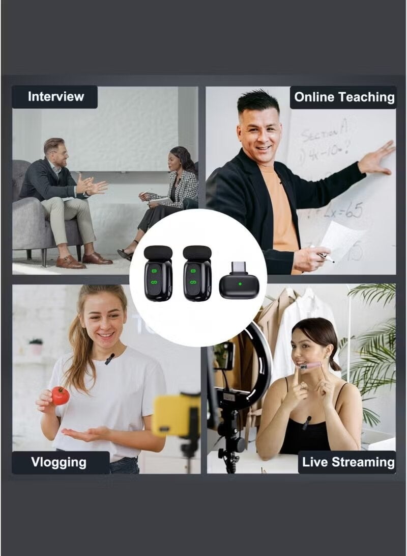 ELTRAZONE T80 Wireless Lavalier Microphone with Noise Reduction, Plug & Play Clip-On Mic for Smartphones, Portable Mini Lapel Microphone for Vlogging, Interviews, Live Streaming, Video Recording with Stable Wireless Transmission - Image 5