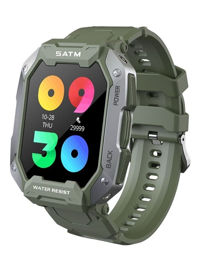 NIBEMINENT Fitness Tracker Watch Compatible with IOS & Android Green - Image 1