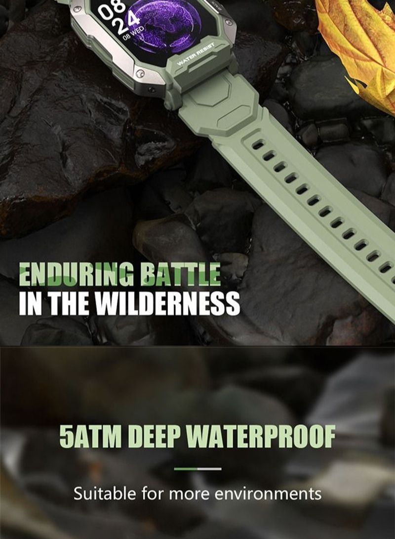 NIBEMINENT Fitness Tracker Watch Compatible with IOS & Android Green - Image 3