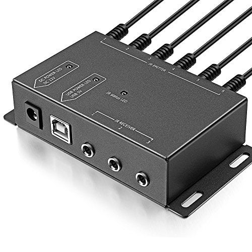 ICESPRING Infrared Repeater System IR Repeater Kit Control Up to 10 Devices Hidden IR System Infrared Remote Control Extender Kit - Image 3