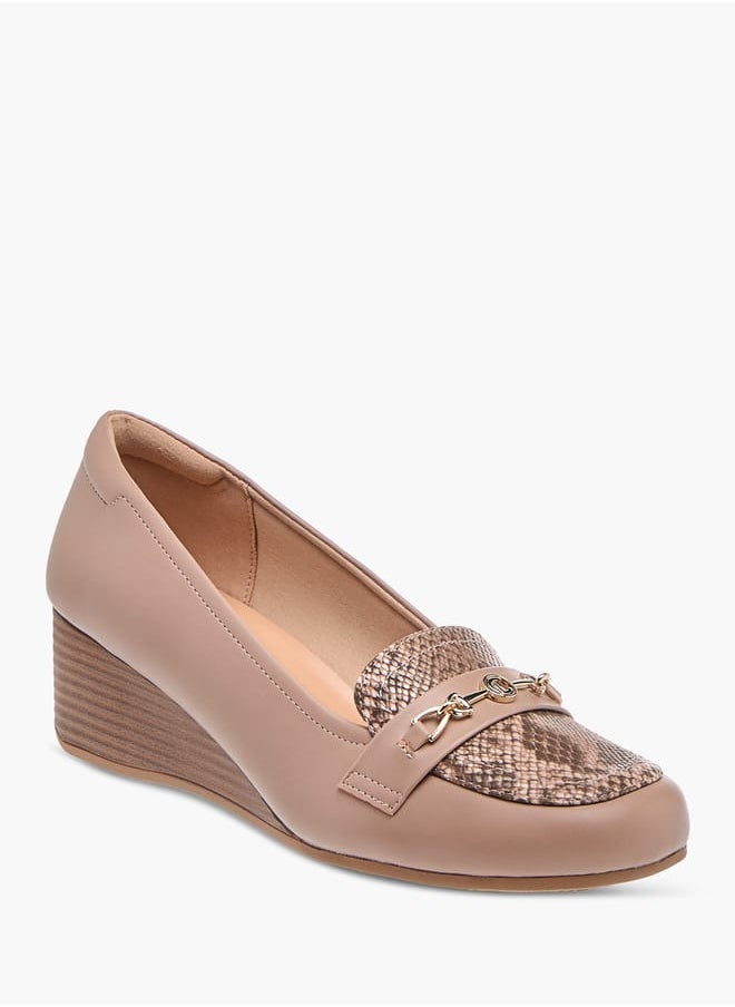 Le Confort Womens Textured Loafers With Wedge Heels  - Image 1
