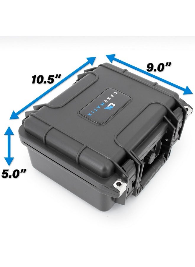 CASEMATIX CASEMATIX Graded Card Storage Box Compatible with 22 BGS 35 FGS 29 PSA Graded Sports Cards or 100+ Sleeve Top Loaders, Waterproof Graded Card Case with Customizable Foam and Padlock  - Image 2
