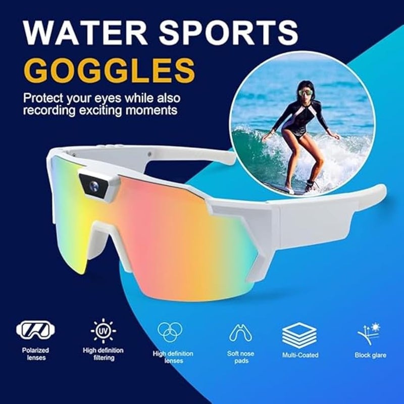 2026 Upgrade 4K HD POV Sports Glasses Camera for Action Cycling Hiking Color Change A - Image 3