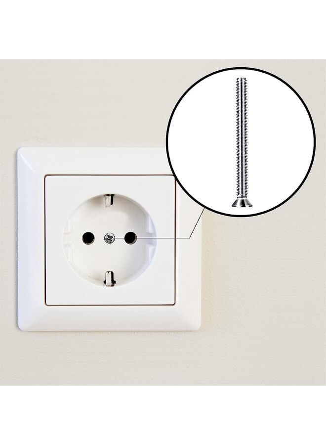 50 قطعة من مسامير تركيب الجهاز والمخرج الطويلة جدًا، 6-32 × 1-1/2 بوصة مسامير آلة برأس مسطح، مسامير من الفولاذ المقاوم للصدأ برأس جملوني كامل الخيوط، ملحقات أدوات محرك الأثاث - Image 4