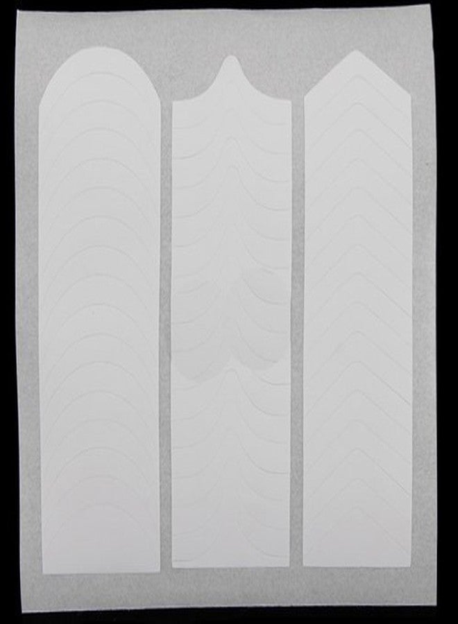 Gugzy® Beauty Nail Art Designs French, Chevron & Teardrop Nail Tip Guides Stickers (Pack of 10) (Style 1) - Image 4