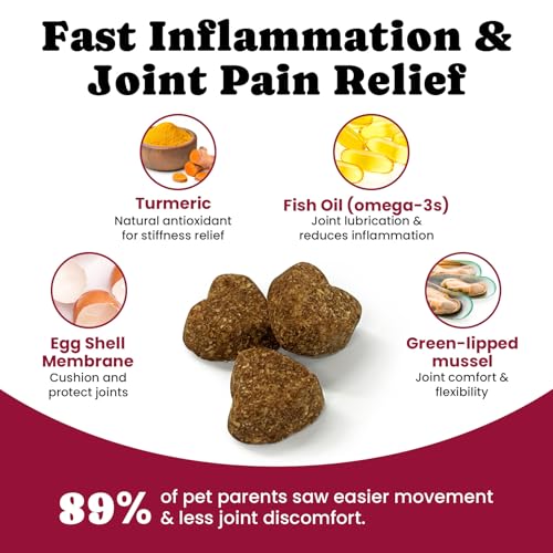 BuddyCheer Glucosamine for Dogs Hip and Joint Supplement Chews, Chondroitin Joint Supplement for Dogs, Joint Chews for Dog, Dog Supplement for Joint Pain Relief - 60-Day Satisfaction Guarantee -180 Ct - Image 5