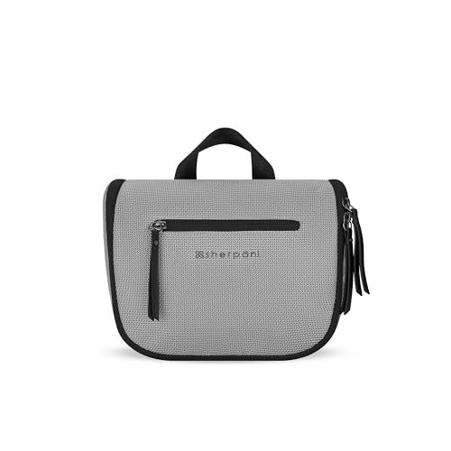 Sherpani CoPilot Travel Toiletry Bag Hanging Cosmetic Organizer Water Resistant Makeup Bag Shower Dopp Kit Essentials Toiletries for Women Travel Gift Sterling - Image 1