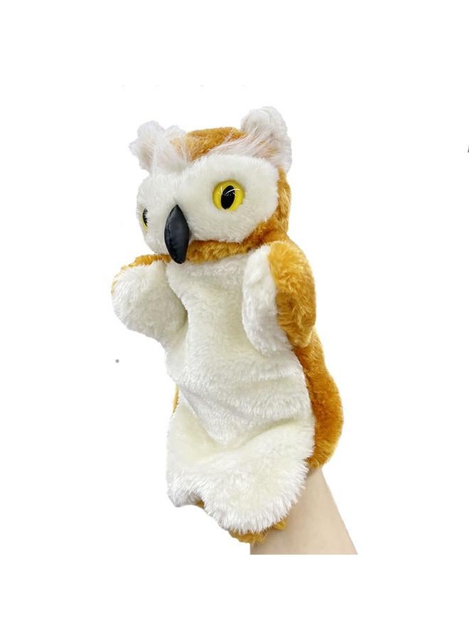 Bluejw New Plush Toy Hand Doll Family Parent-child Kindergarten Children Tell Stories To Appease Animal Doll Owl - Image 2