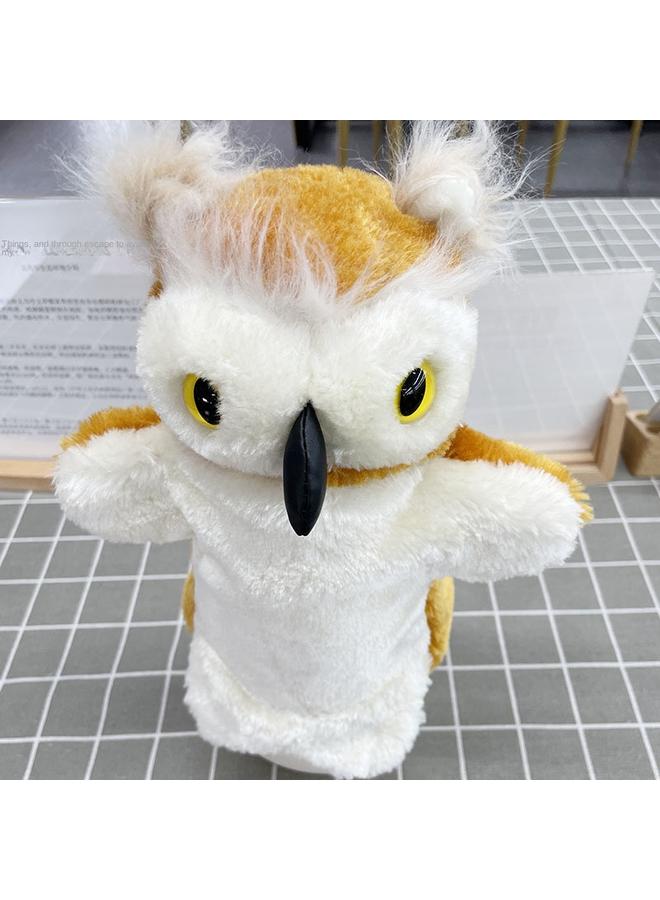 Bluejw New Plush Toy Hand Doll Family Parent-child Kindergarten Children Tell Stories To Appease Animal Doll Owl - Image 3