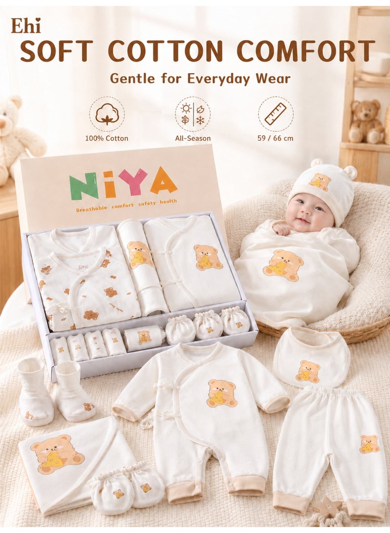 Ehi 26-Piece Baby Gift Set – Soft Cotton Newborn Clothing & Accessories for All Seasons, Comfortable & Safe, Perfect Baby Shower & Everyday Use - Image 2