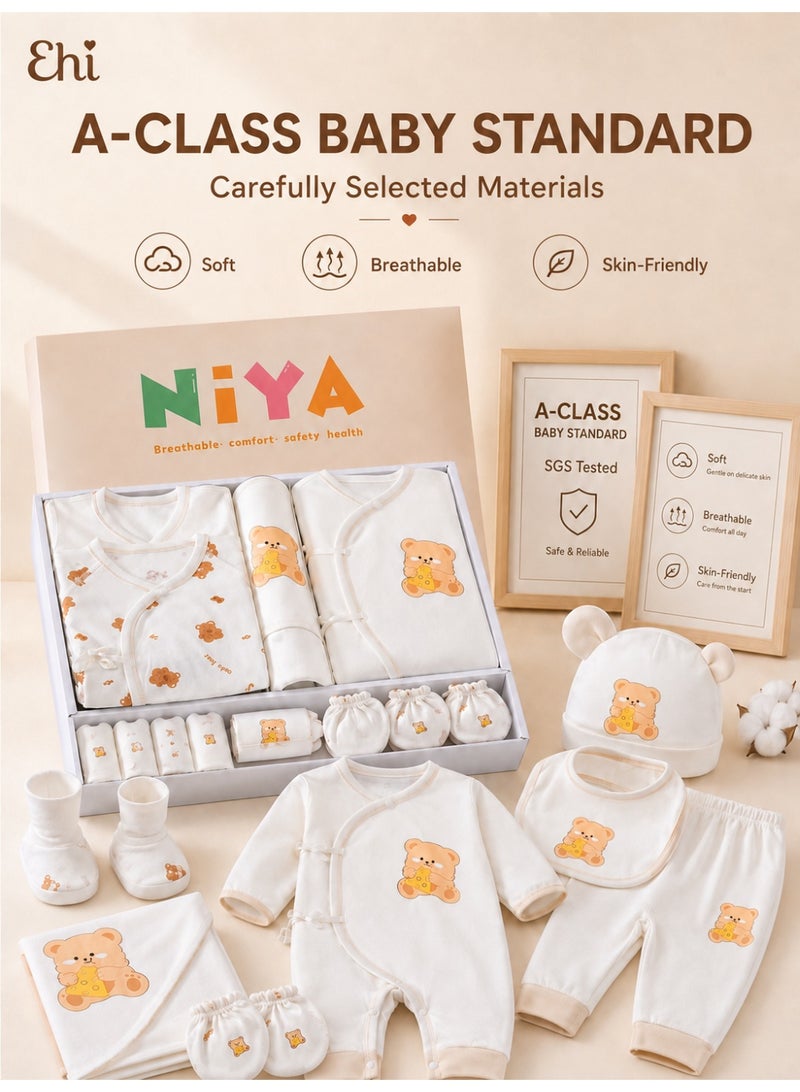 Ehi 26-Piece Baby Gift Set – Soft Cotton Newborn Clothing & Accessories for All Seasons, Comfortable & Safe, Perfect Baby Shower & Everyday Use - Image 5