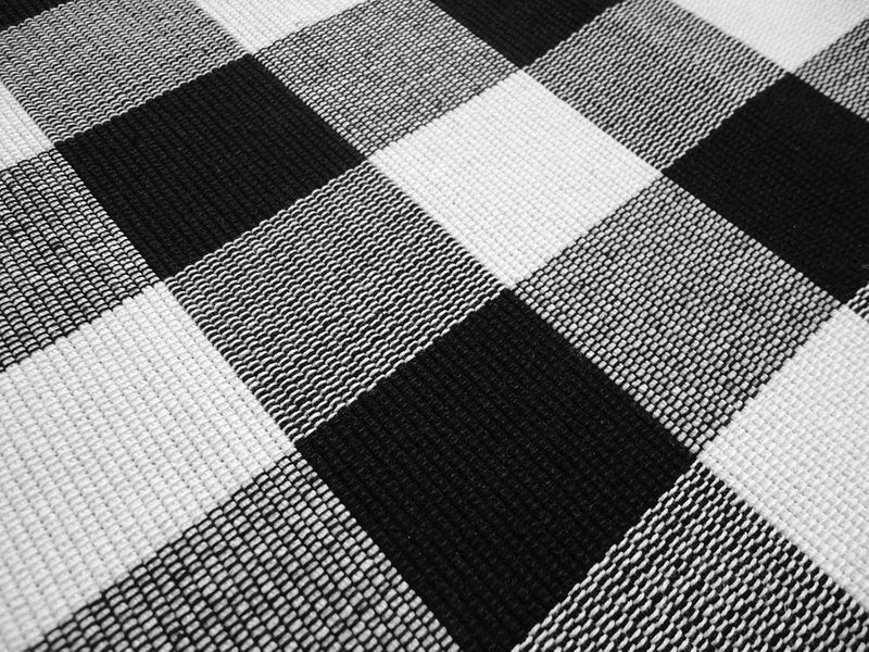 LEVINIS Buffalo Plaid Placemats Set of 4 Cotton Black  White Checkered Washable Place Mats for KitchenDinning Table Farmhouse Table Dcor - Image 4