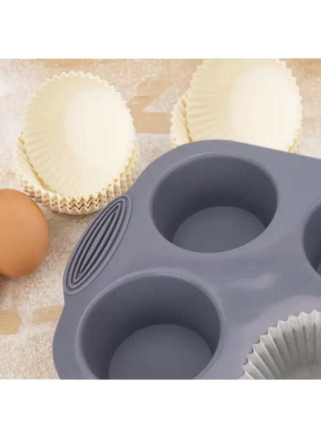 2pcs Pink Non Stick Pancake Cupcake Tray Molds Stackable Bakeware Oven Microwave Air Fryer Safe - Image 5