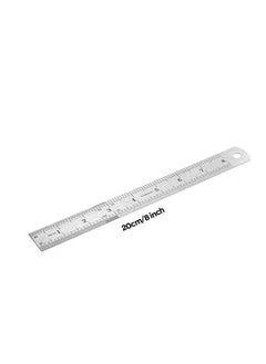 MARKQ 20 cm Metal Ruler, Double Sided Stainless Steel Scale for School, Office, Home, Architect, Engineers, Craft Supplies  - Image 2
