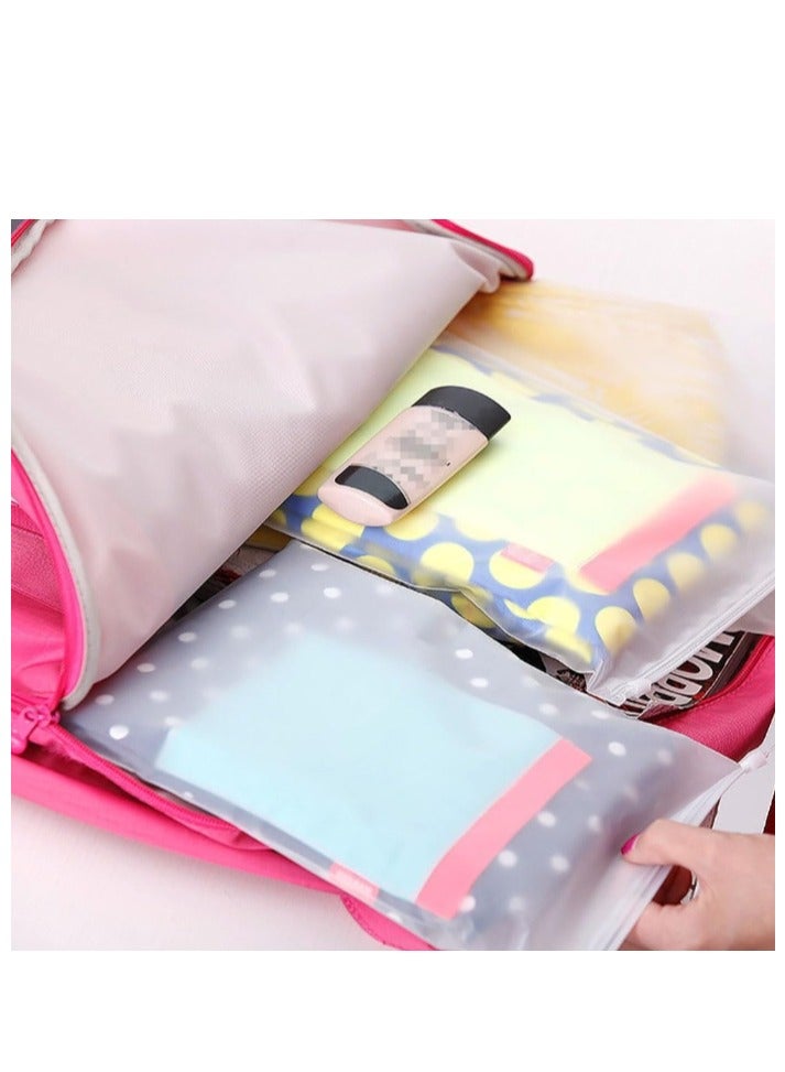 OASIS-TH 25 Pcs Plastic Clothes Storage Bags Resealable Bag Zippered Shoe Bags Clothing Packaging Pouch Travel Luggage Pouches Organizer  - Image 5