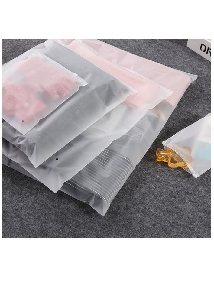 OASIS-TH 25 Pcs Plastic Clothes Storage Bags Resealable Bag Zippered Shoe Bags Clothing Packaging Pouch Travel Luggage Pouches Organizer  - Image 3
