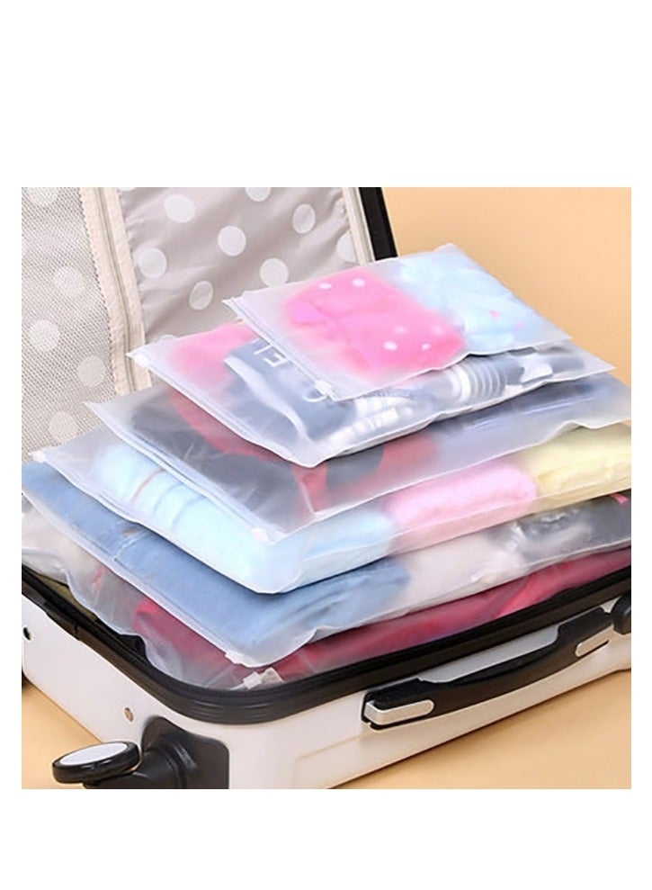 OASIS-TH 25 Pcs Plastic Clothes Storage Bags Resealable Bag Zippered Shoe Bags Clothing Packaging Pouch Travel Luggage Pouches Organizer  - Image 4
