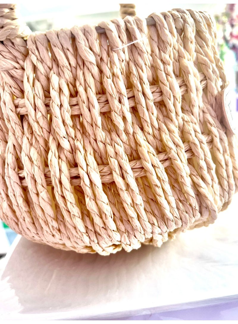 KRONFOL Flower Basket Beige 22.00x22.00x17.50cm - Image 2