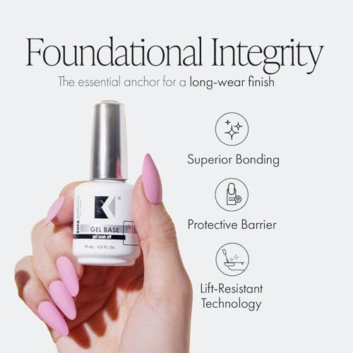 KUPA GelFinity Gel Base Coat Superior Adhesive Bond for LongLasting Nail Polish Professional UVLED SoakOff Foundation 80 Fl Oz - Image 3