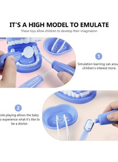 KASTWAVE Kids Pretend Play Doctor Set Dentist Medical Kits Toddler Doctor Role Play Educational Toys Pretend Play Dentist Tools Doctor Playset Random Color  - Image 2